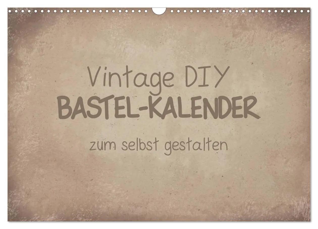 Cover: 9783457819982 | Vintage DIY Bastel-Kalender (Wandkalender 2026 DIN A3 quer),...