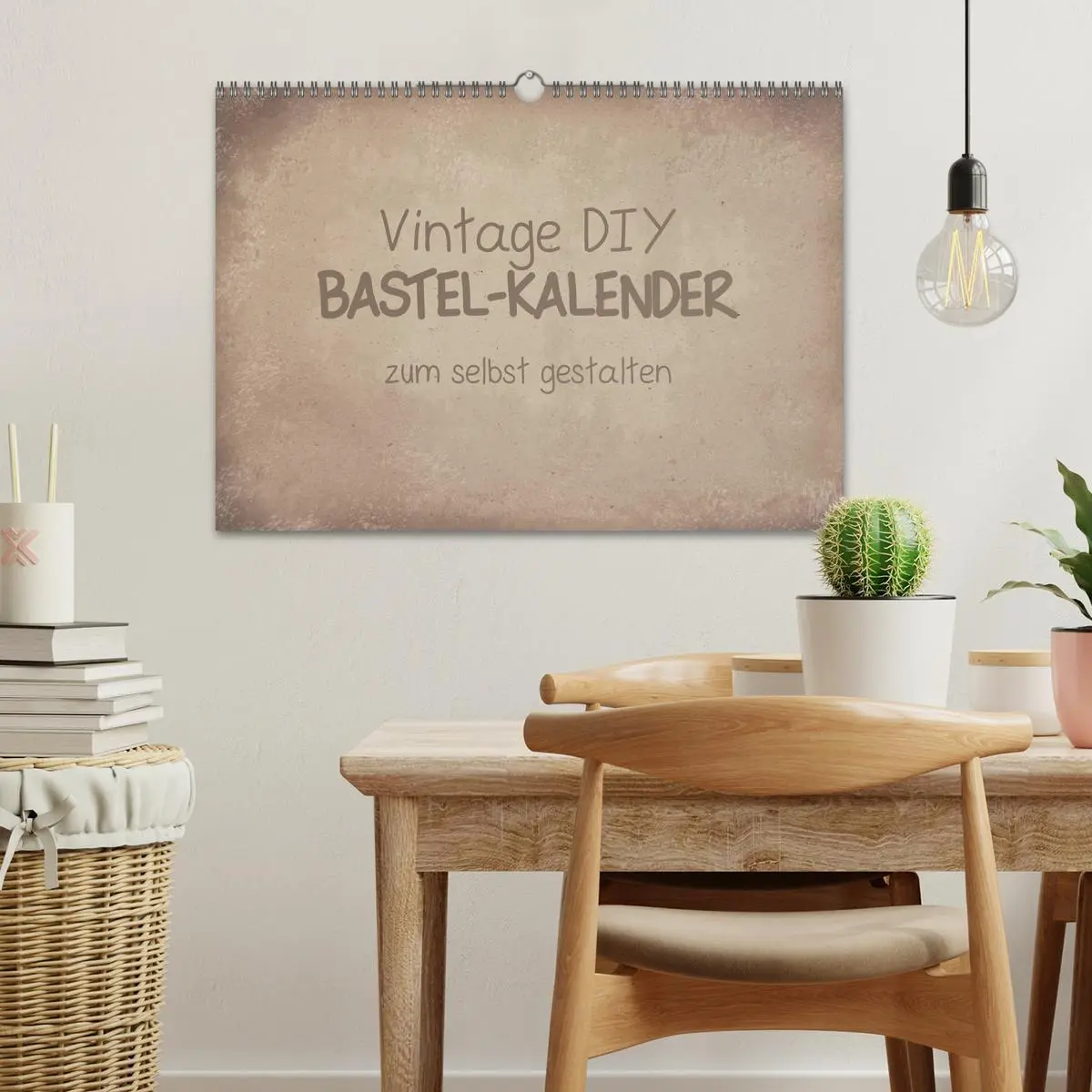 Bild: 9783457819982 | Vintage DIY Bastel-Kalender (Wandkalender 2026 DIN A3 quer),...