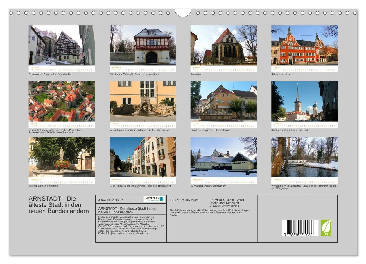 Bild: 9783516219982 | ARNSTADT - Die älteste Stadt in den neuen Bundesländern...