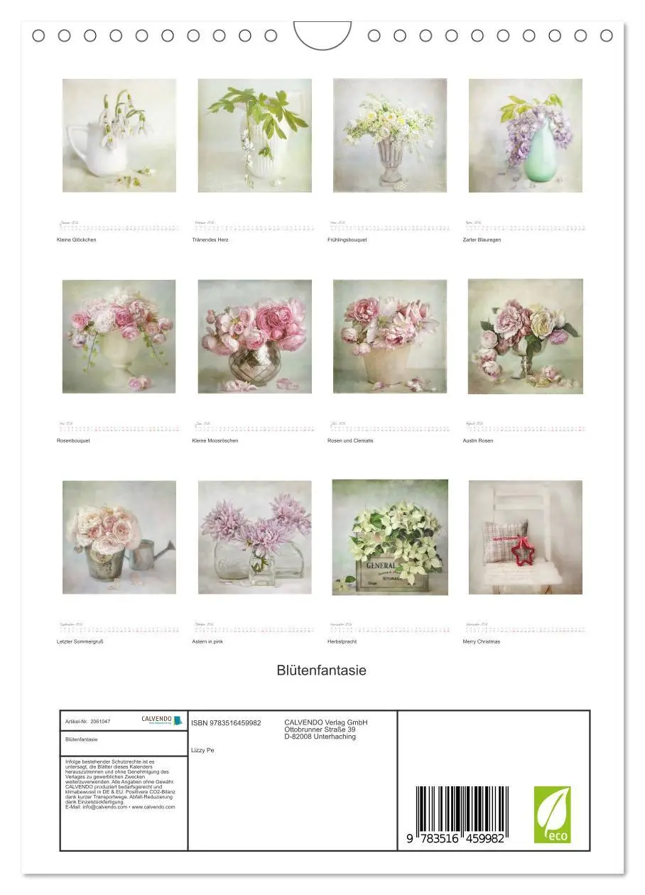 Bild: 9783516459982 | Blütenfantasie (Wandkalender 2026 DIN A4 hoch), CALVENDO...