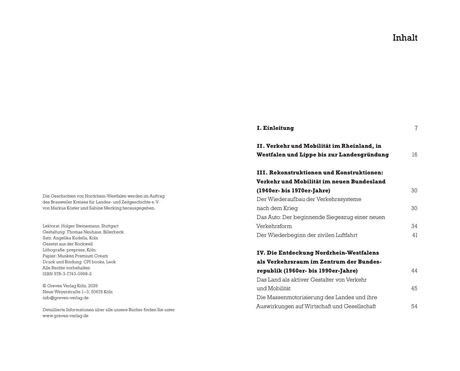 Bild: 9783774309982 | Verkehrsgeschichte von Nordrhein-Westfalen | Christian Franke | Buch