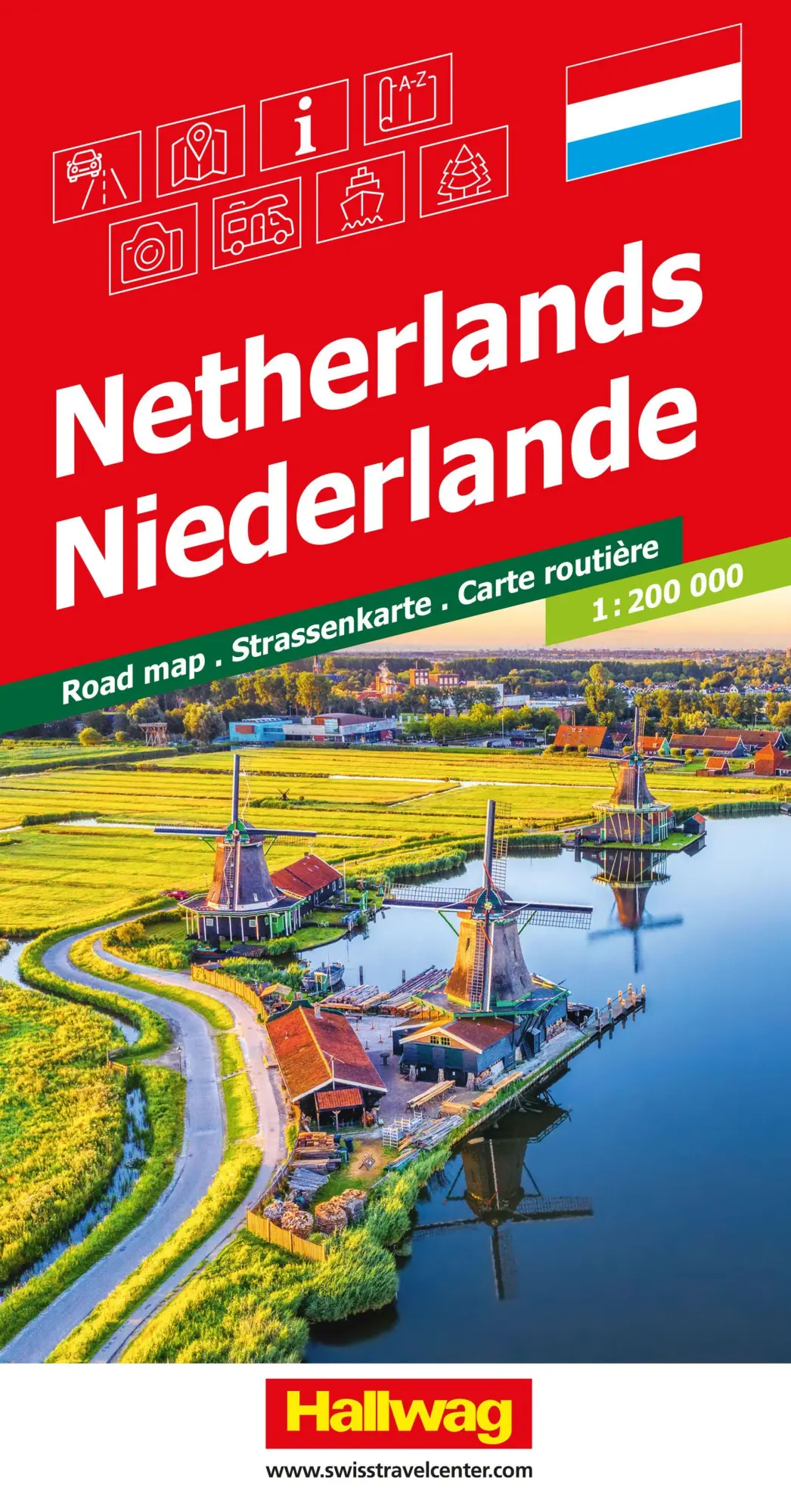 Cover: 9783828309982 | Hallwag Strassenkarte Niederlande 1:200.000 | Hallwag Kümmerly+Frey AG