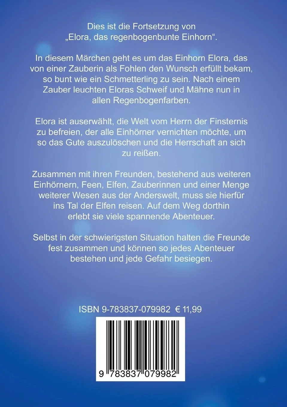 Rückseite: 9783837079982 | Elora im Tal der Elfen | Renate Schweitzer | Taschenbuch | 184 S.