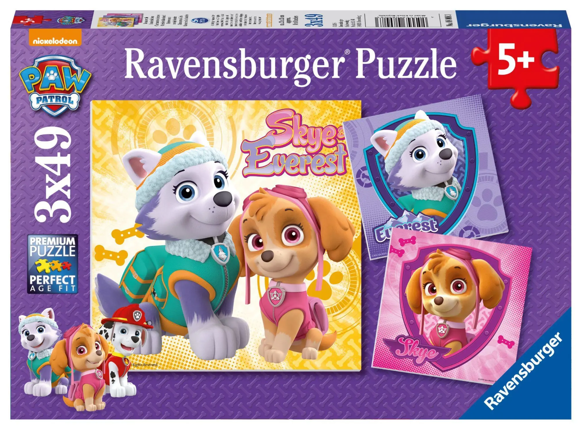 Cover: 4005556080083 | Bezaubernde Hundemädchen Puzzle 3 x 49 Teile | Spiel | 08008 | Deutsch