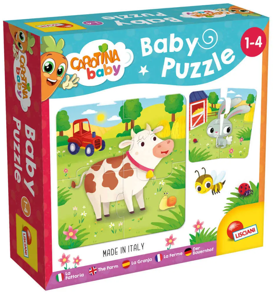 Bild: 8008324080083 | CAROTINA BABY PUZZLE auf dem Bauernhof | Spiel | Kartonschachtel