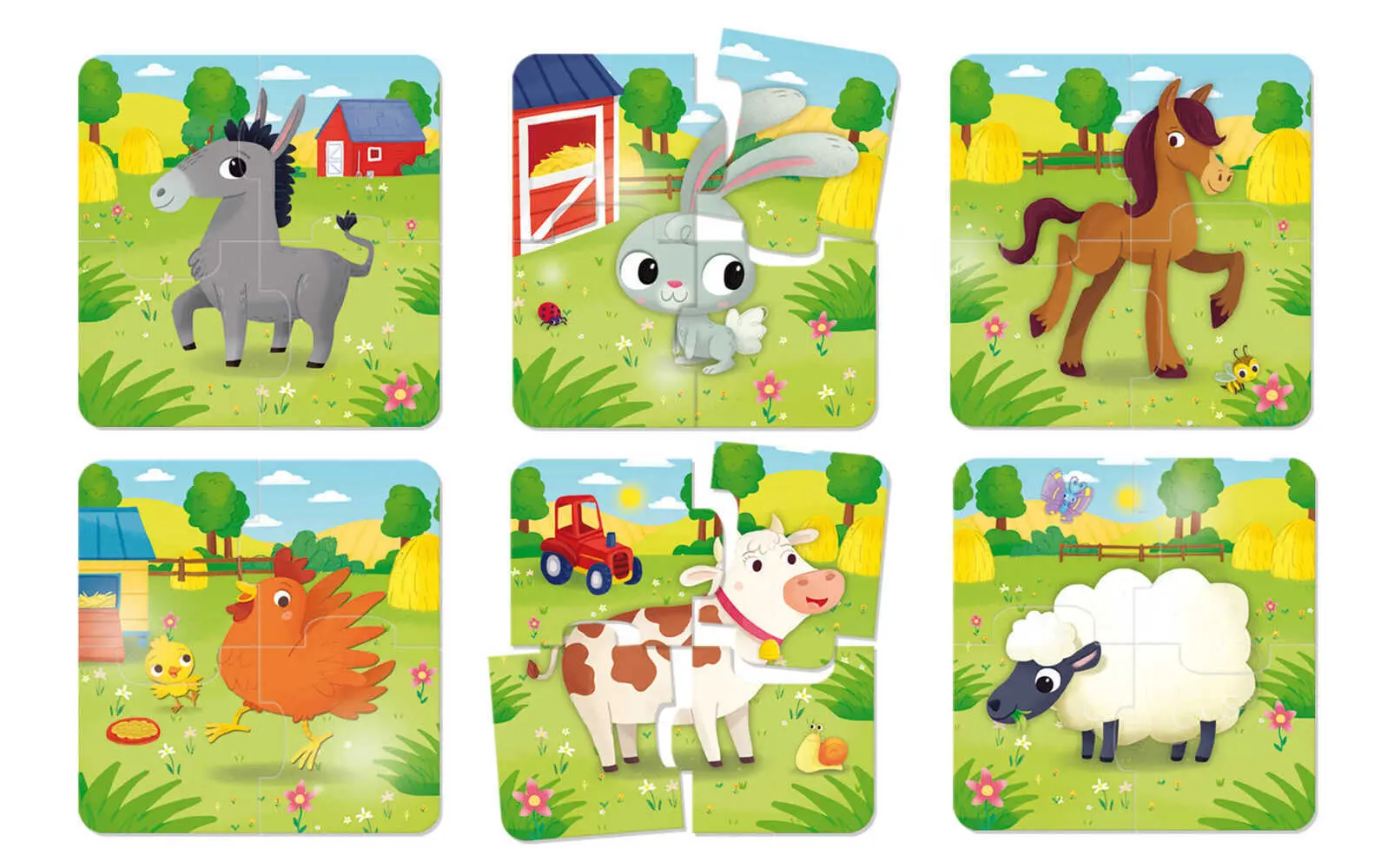 Bild: 8008324080083 | CAROTINA BABY PUZZLE auf dem Bauernhof | Spiel | Kartonschachtel