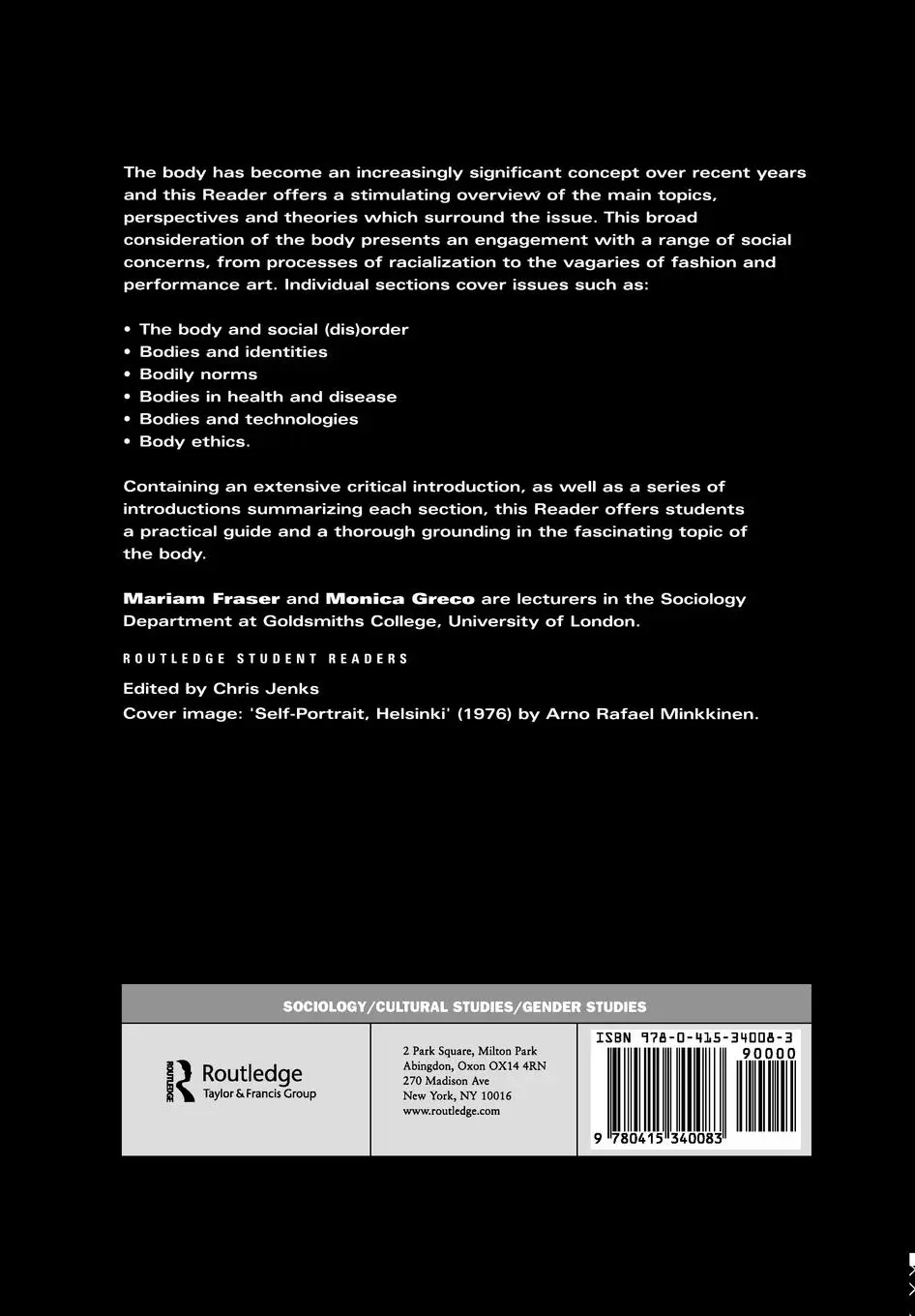 Rückseite: 9780415340083 | The Body | A Reader | Mariam Fraser (u. a.) | Taschenbuch | Englisch