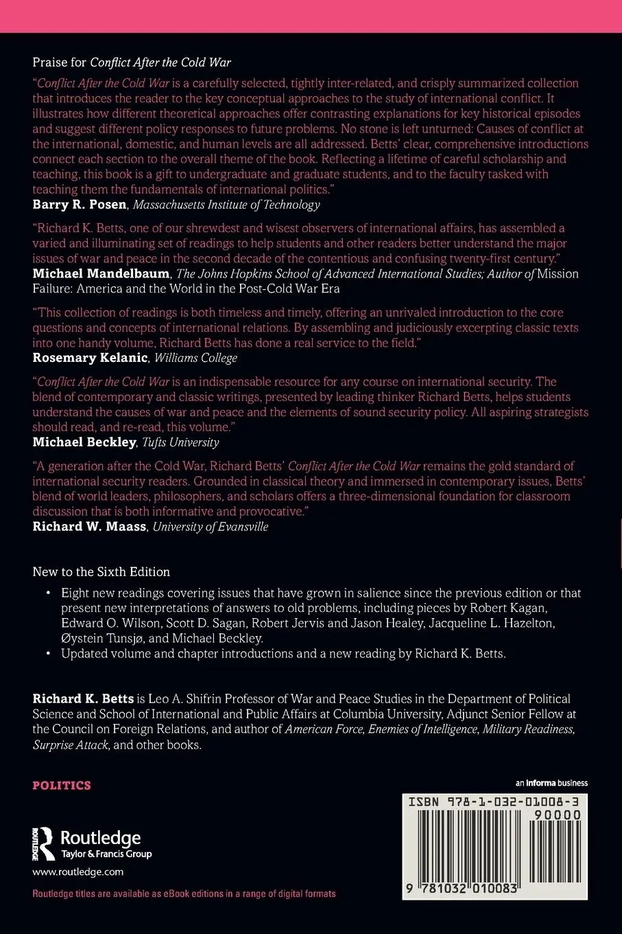 Rückseite: 9781032010083 | Conflict After the Cold War | Arguments on Causes of War and Peace