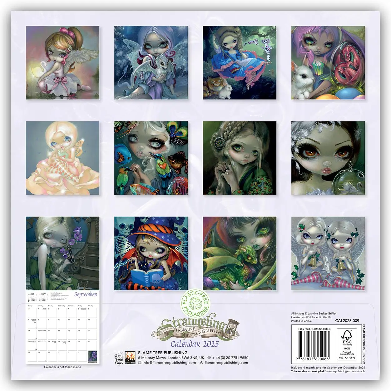 Rückseite: 9781835620083 | Strangeling by Jasmine Becket-Griffith Wall Calendar 2025 (Art...