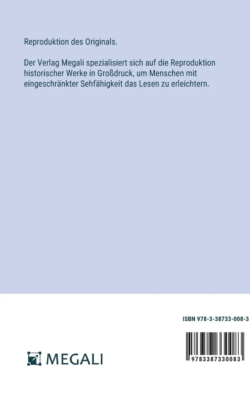 Rückseite: 9783387330083 | Das Leiden eines Knaben | in Großdruckschrift | Conrad Ferdinand Meyer