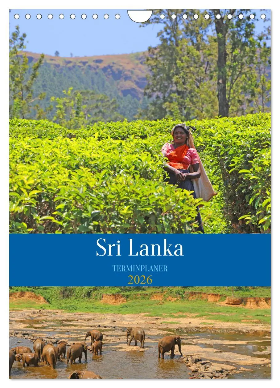 Cover: 9783516330083 | Sri Lanka - Terminplaner (Wandkalender 2026 DIN A4 hoch), CALVENDO...