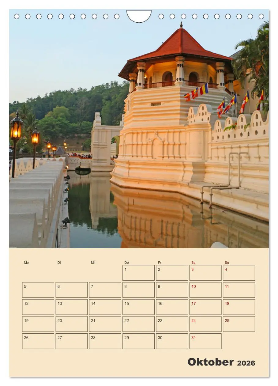 Bild: 9783516330083 | Sri Lanka - Terminplaner (Wandkalender 2026 DIN A4 hoch), CALVENDO...