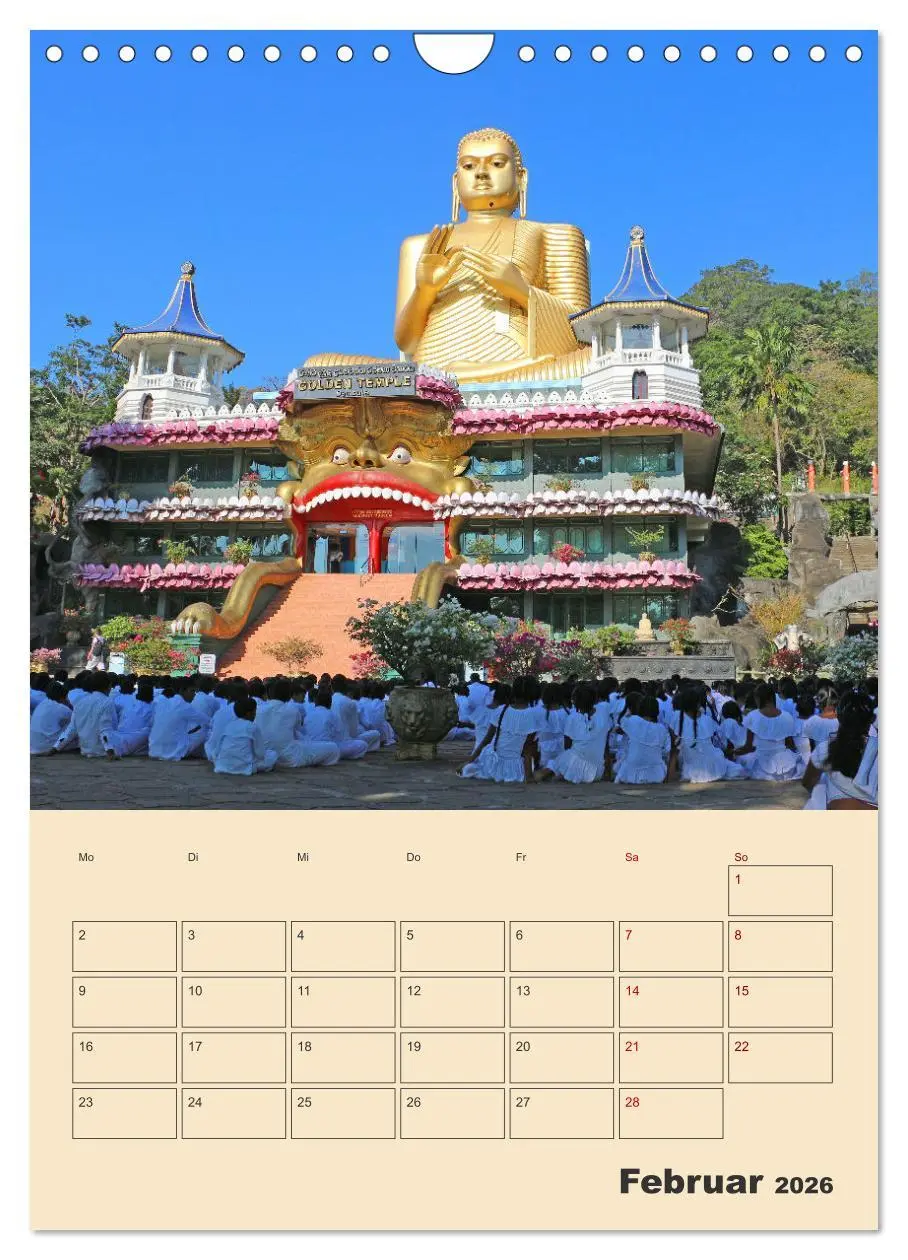 Bild: 9783516330083 | Sri Lanka - Terminplaner (Wandkalender 2026 DIN A4 hoch), CALVENDO...