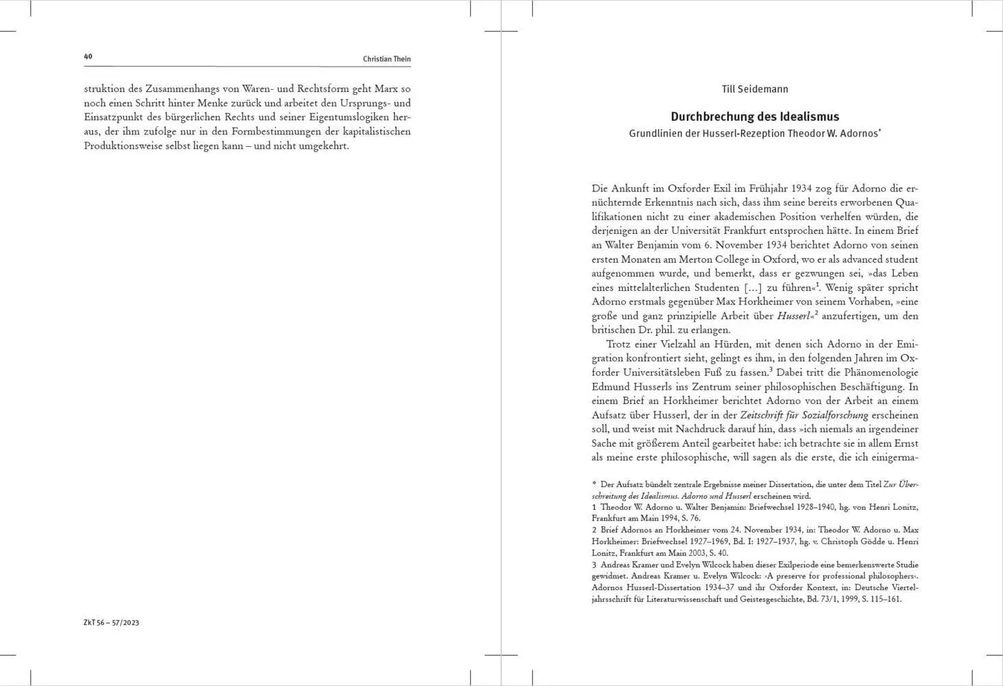 Bild: 9783987370083 | Zeitschrift für kritische Theorie / Zeitschrift für kritische...