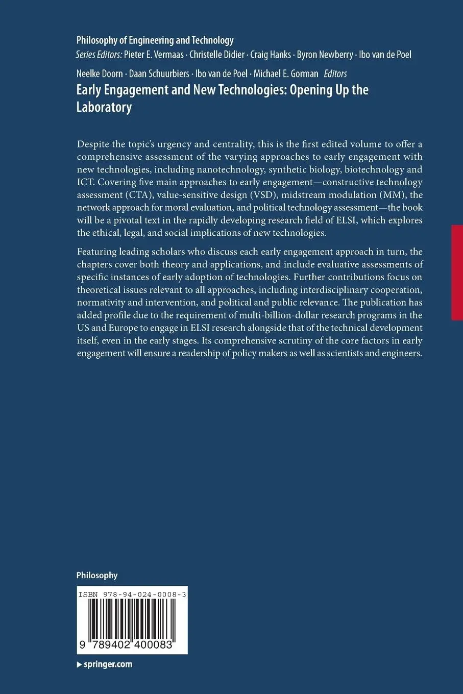 Rückseite: 9789402400083 | Early engagement and new technologies: Opening up the laboratory | xiv