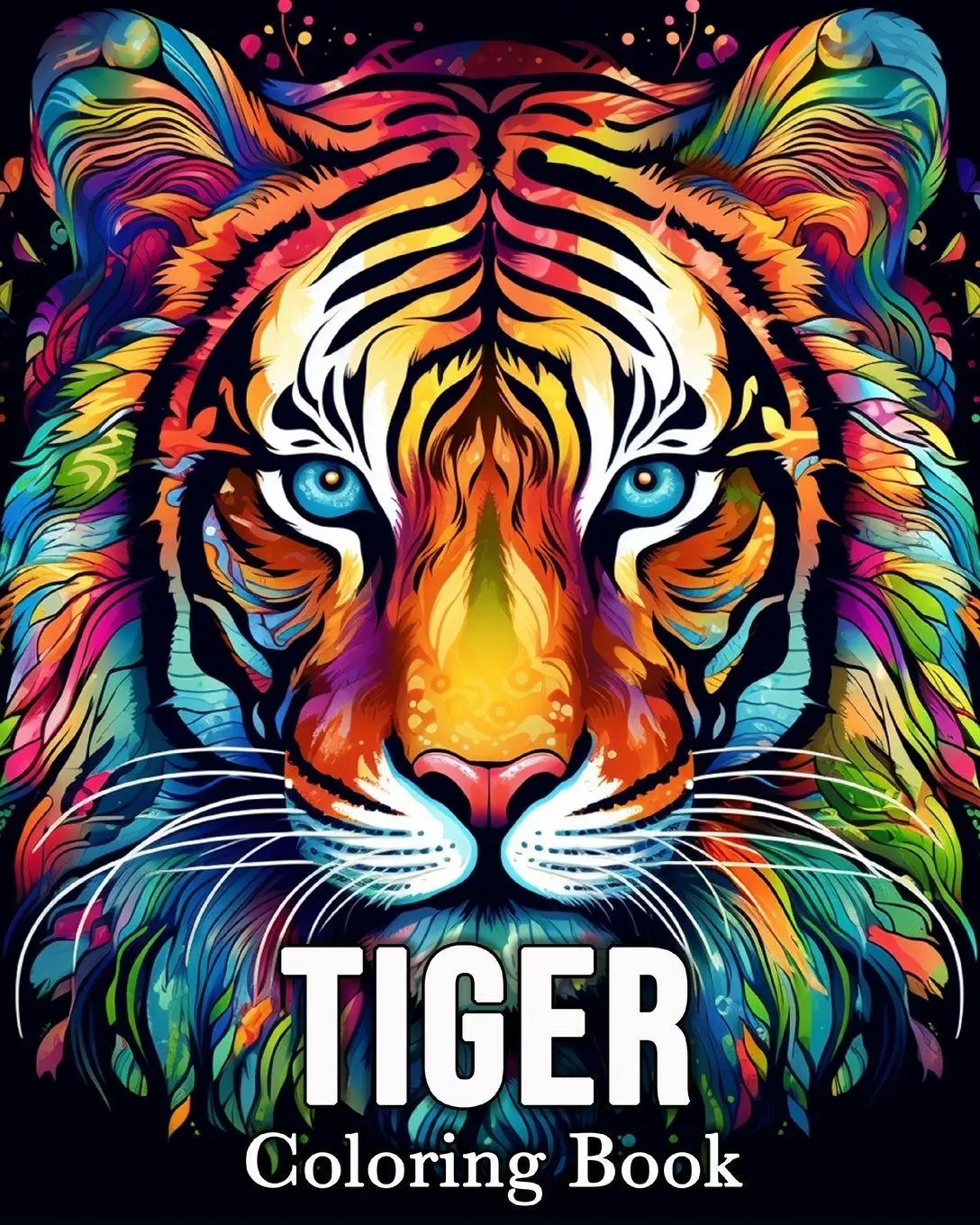 Cover: 9798880530083 | Tiger Coloring book | 50 Cute Images for Stress Relief and Relaxation
