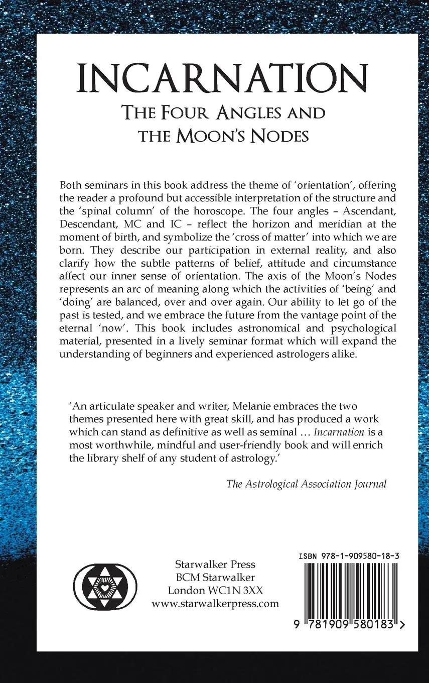 Rückseite: 9781909580183 | Incarnation | The Four Angles and the Moon's Nodes | Melanie Reinhart