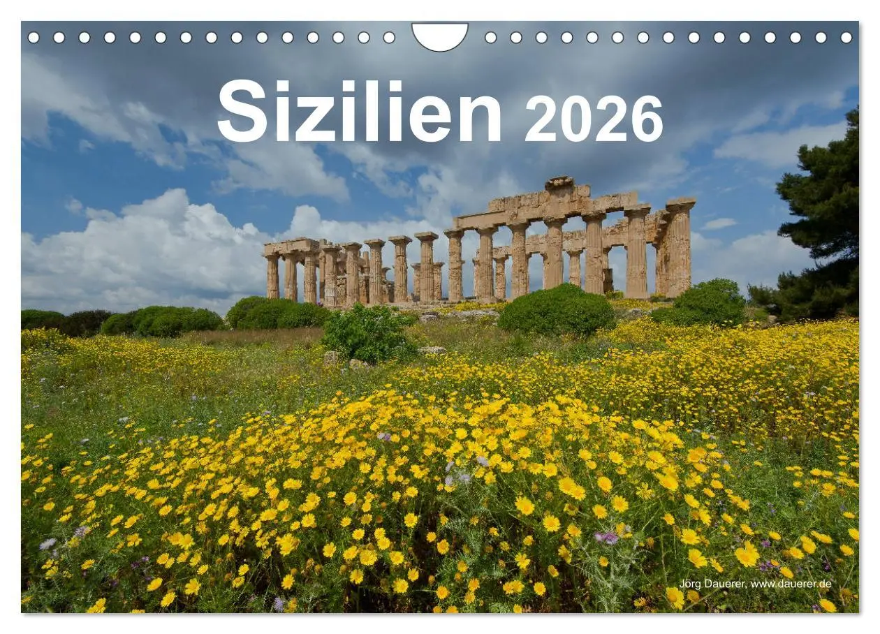 Cover: 9783457850183 | Sizilien 2026 (Wandkalender 2026 DIN A4 quer), CALVENDO Monatskalender