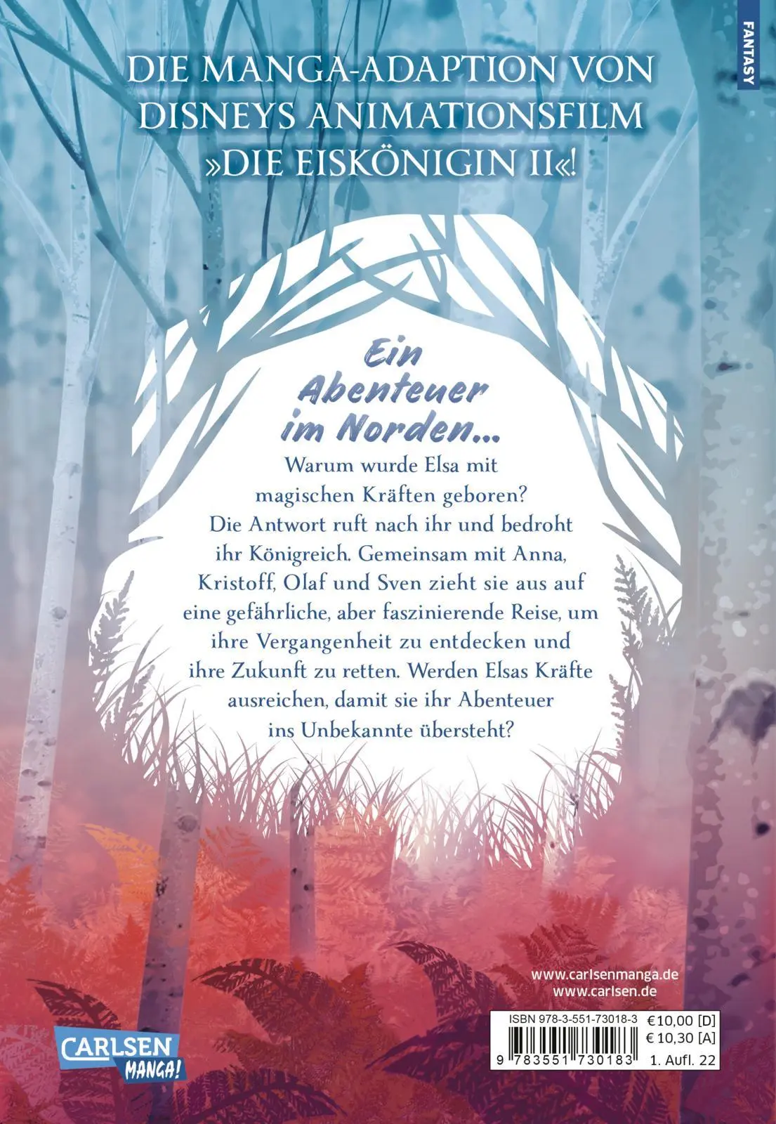 Rückseite: 9783551730183 | Die Eiskönigin 2: Der Manga | Arina Tanemura | Taschenbuch | Paperback