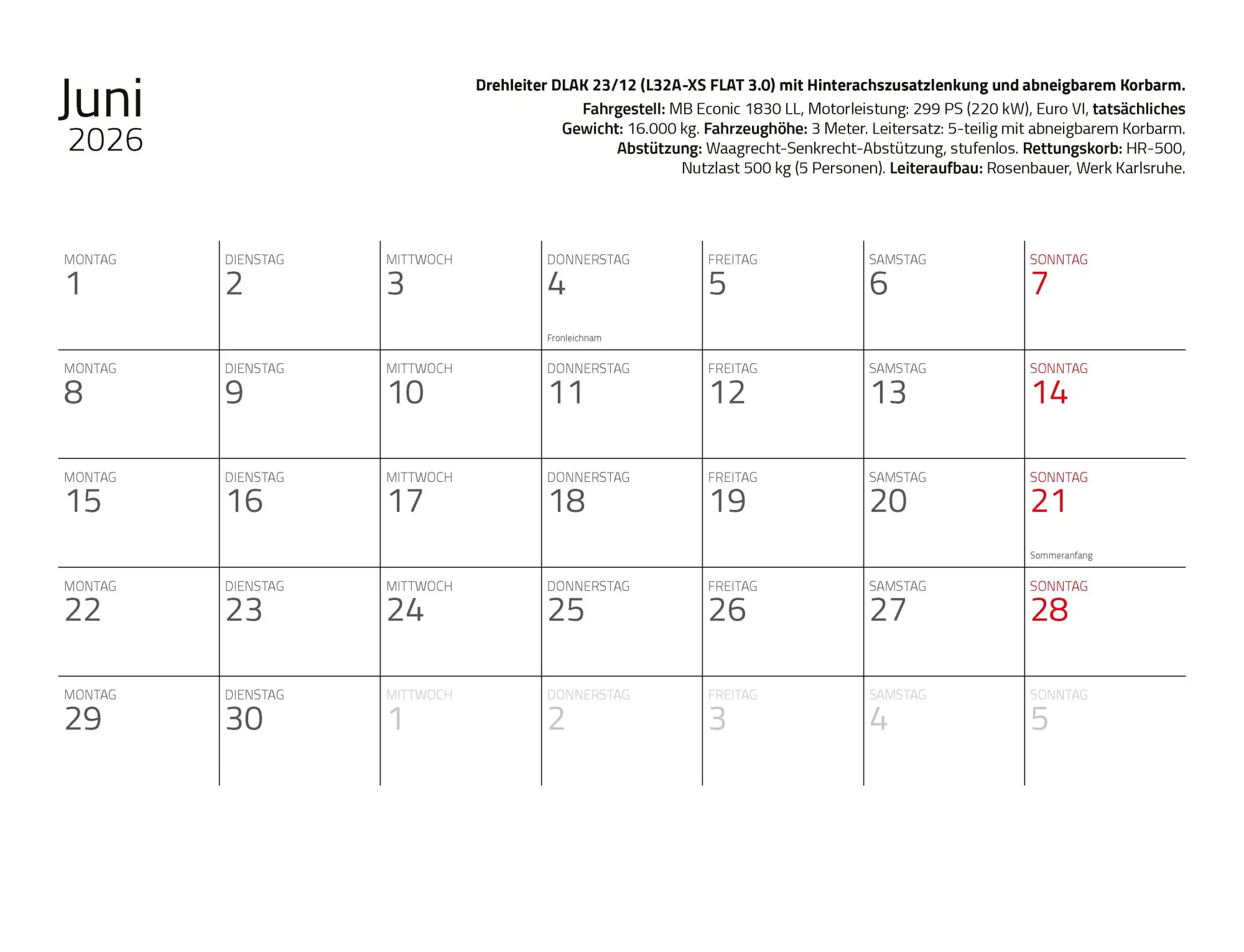Bild: 9783690190183 | Kalender Feuerwehr 2026 Eintragkalender | Wandkalender | Profeld
