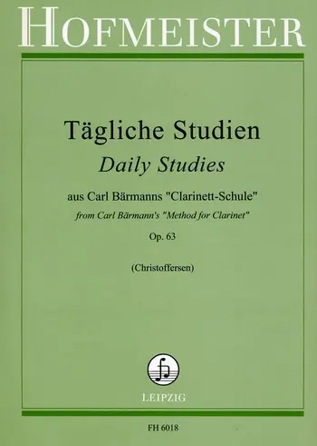 Cover: 9790203460183 | Tägliche Studien aus Carl Bärmanns 'Clarinett-Schule' Op.63 | Bärmann