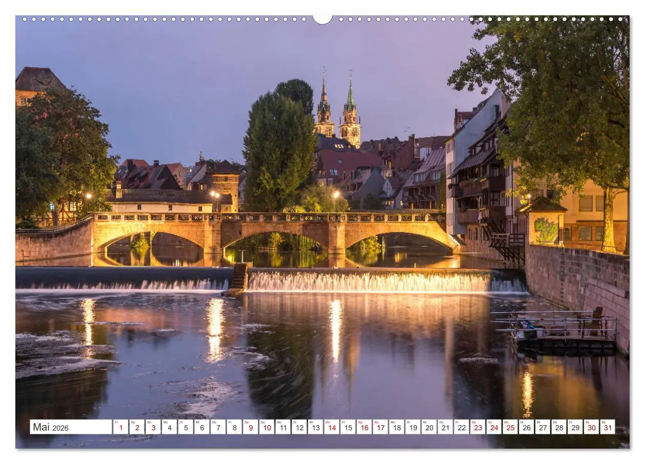 Bild: 9783457460283 | Bayern bei Nacht (Wandkalender 2026 DIN A2 quer), CALVENDO...