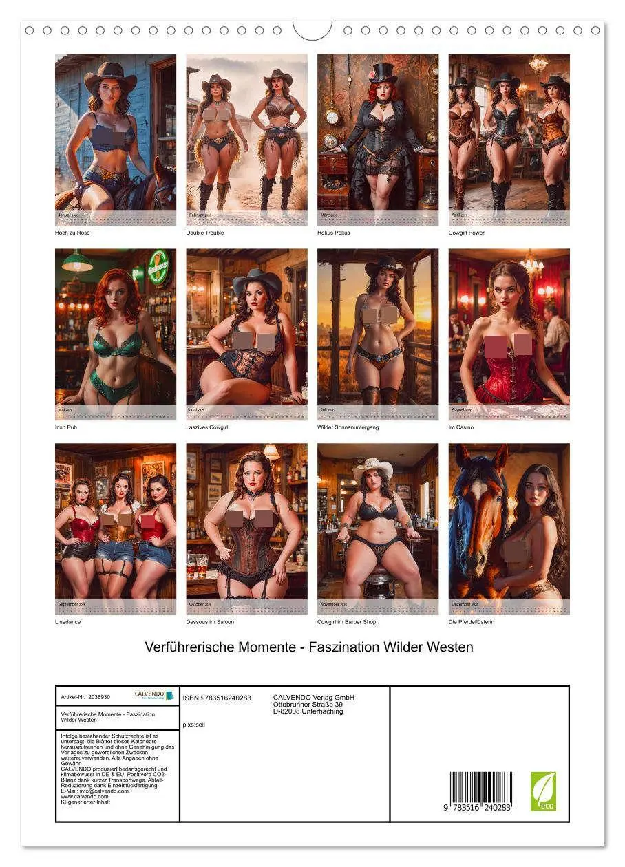 Bild: 9783516240283 | Verführerische Momente - Faszination Wilder Westen (Wandkalender...