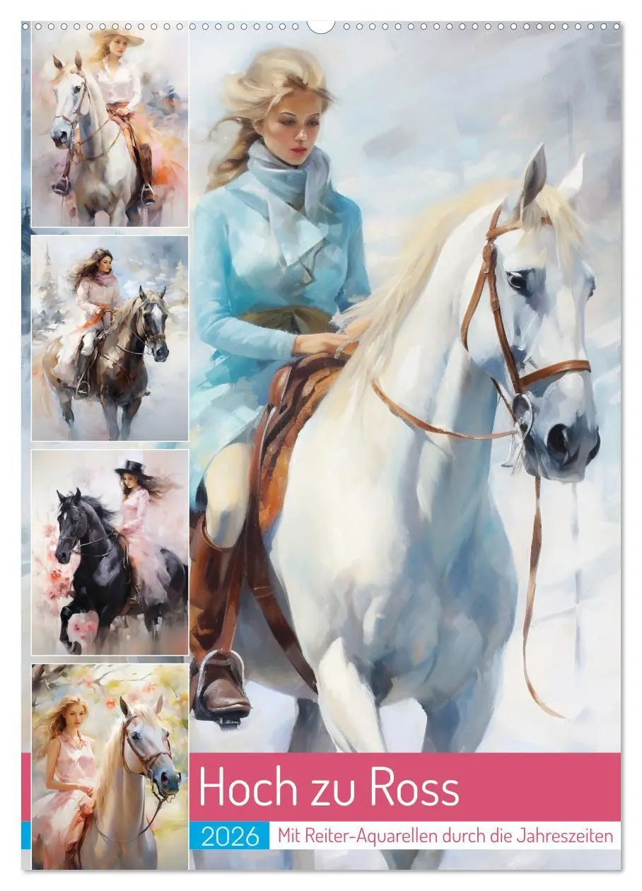 Cover: 9783516310283 | Hoch zu Ross. Mit Reiter-Aquarellen durch die Jahreszeiten...