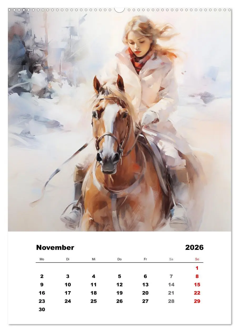Bild: 9783516310283 | Hoch zu Ross. Mit Reiter-Aquarellen durch die Jahreszeiten...