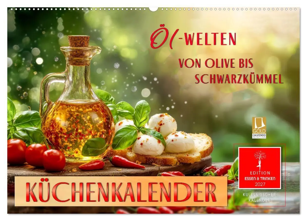 Cover: 9783516790283 | Küchenkalender - ÖL-Welten (Wandkalender 2027 DIN A2 quer),...