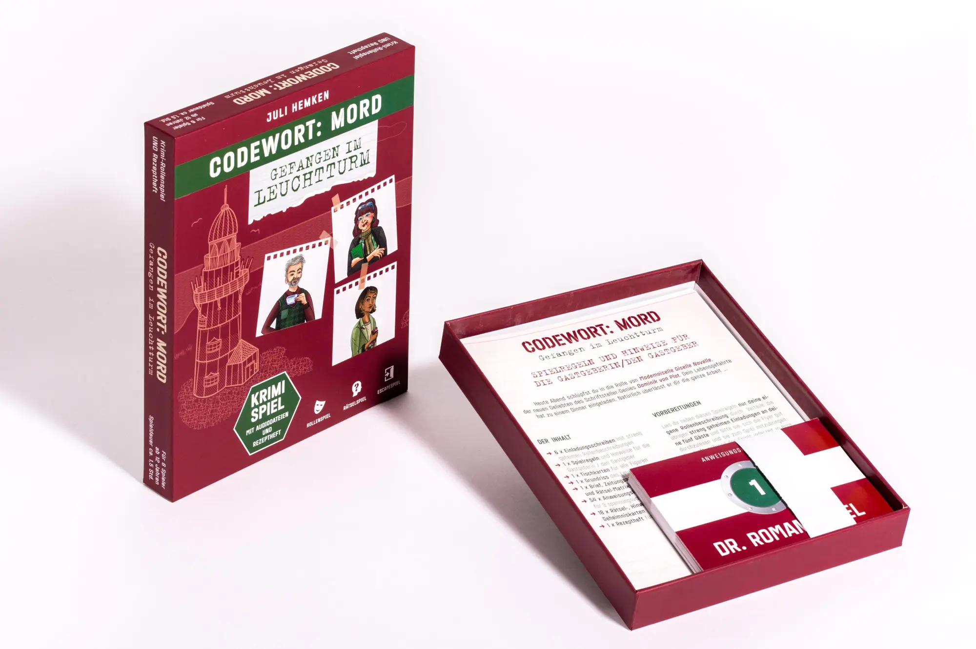 Bild: 9783809450283 | Codewort: Mord. Gefangen im Leuchtturm. Krimidinner-Rollenspiel und...