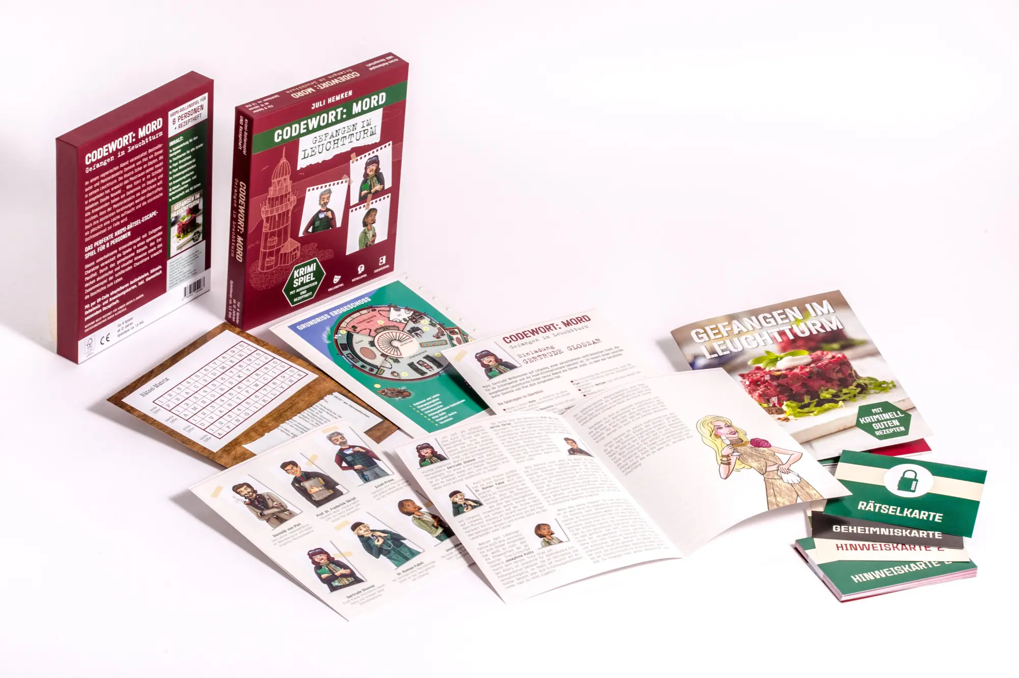 Bild: 9783809450283 | Codewort: Mord. Gefangen im Leuchtturm. Krimidinner-Rollenspiel und...
