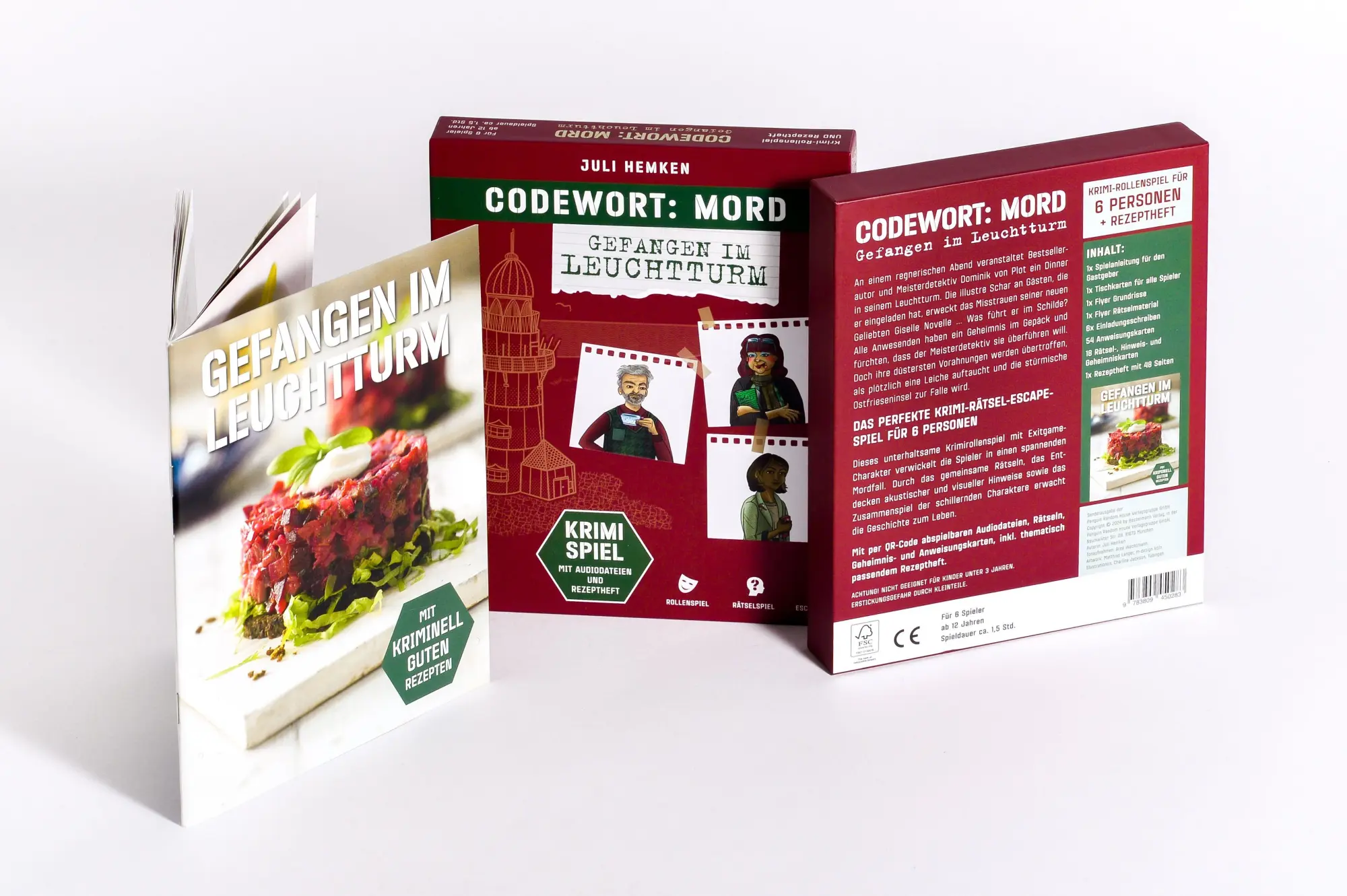 Bild: 9783809450283 | Codewort: Mord. Gefangen im Leuchtturm. Krimidinner-Rollenspiel und...