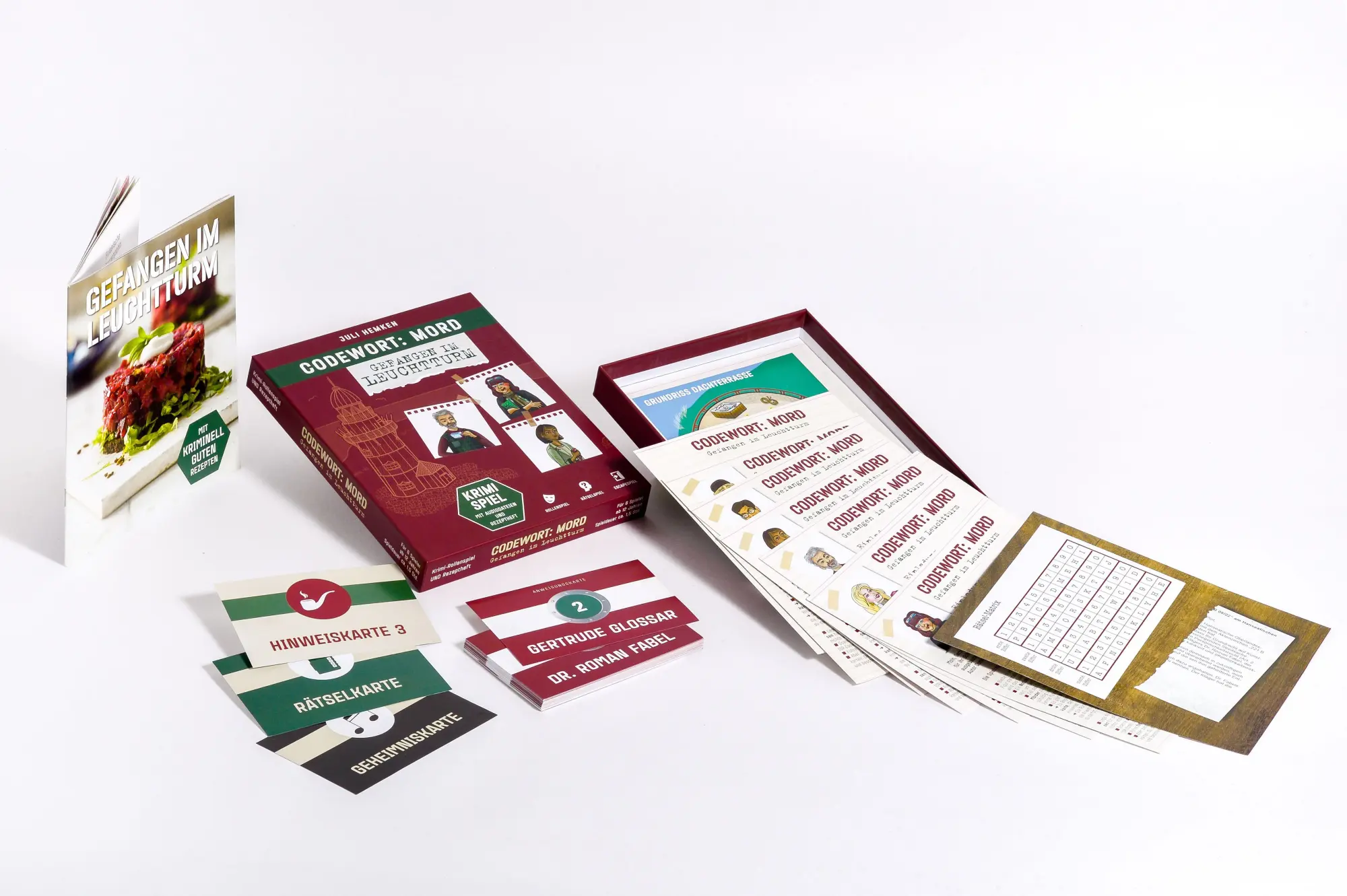 Bild: 9783809450283 | Codewort: Mord. Gefangen im Leuchtturm. Krimidinner-Rollenspiel und...