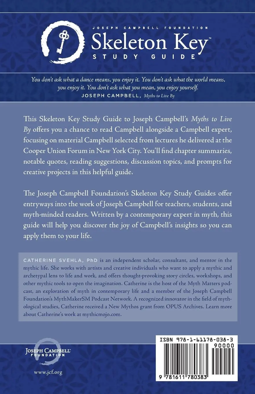 Rückseite: 9781611780383 | Myths to Live By | A Skeleton Key Study Guide | Catherine Svehla