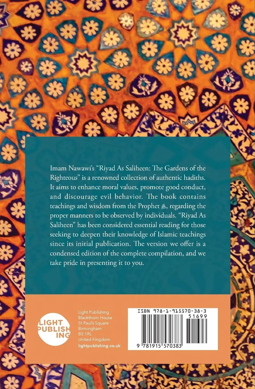 Rückseite: 9781915570383 | Riyad As Saliheen | Part 2 | Yahya Bin Sharaf Al-Nawawi | Taschenbuch