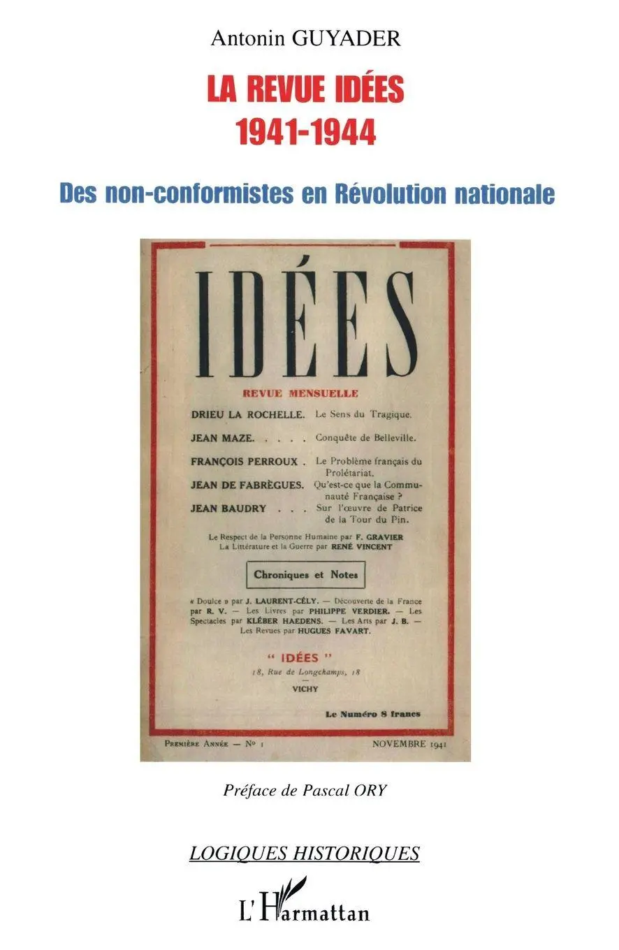 Cover: 9782296010383 | La revue Idées (1941-1944) | Antonin Guyader | Taschenbuch | 2023