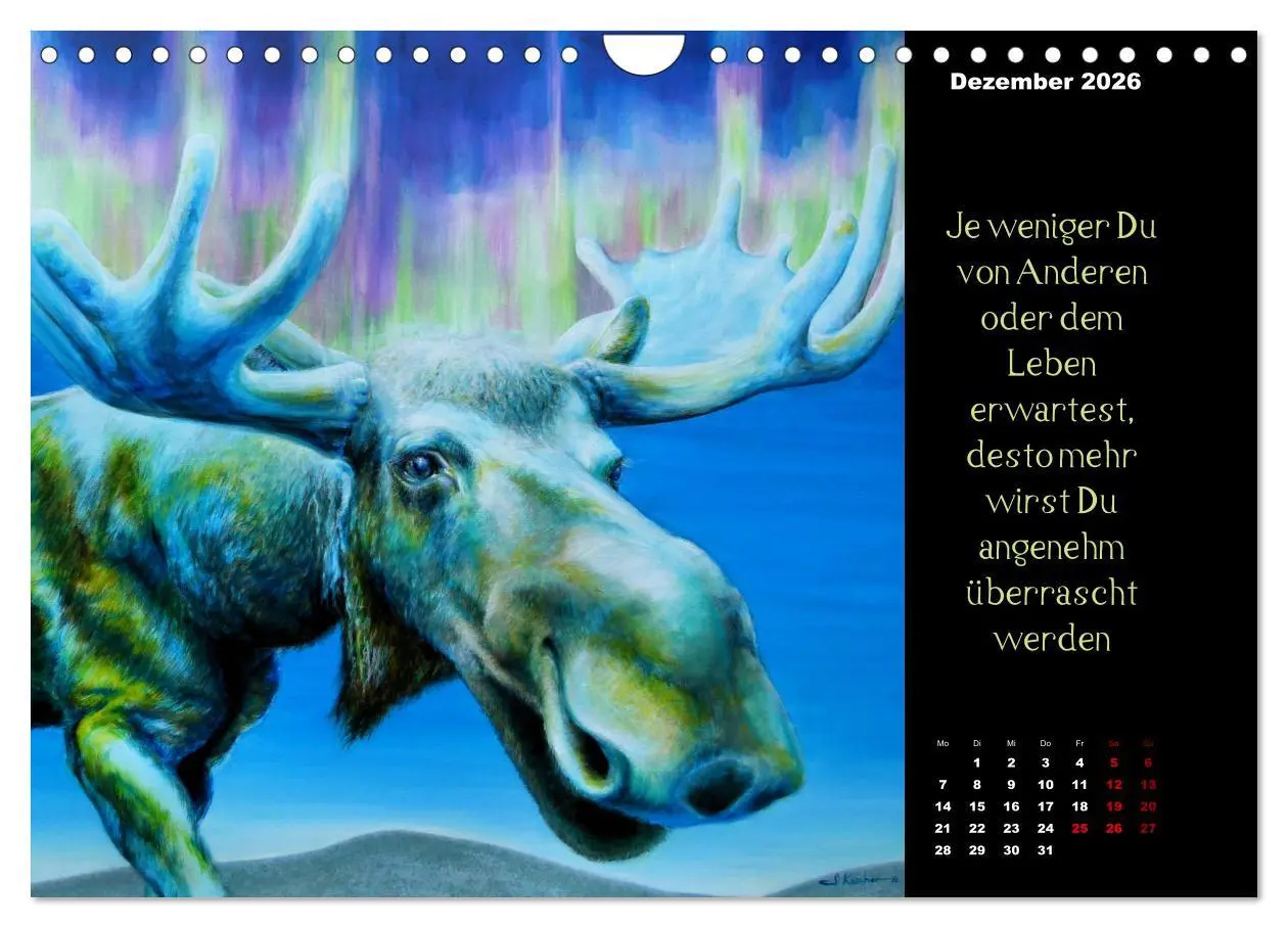 Bild: 9783457760383 | Die Botschaft der Krafttiere (Wandkalender 2026 DIN A4 quer),...
