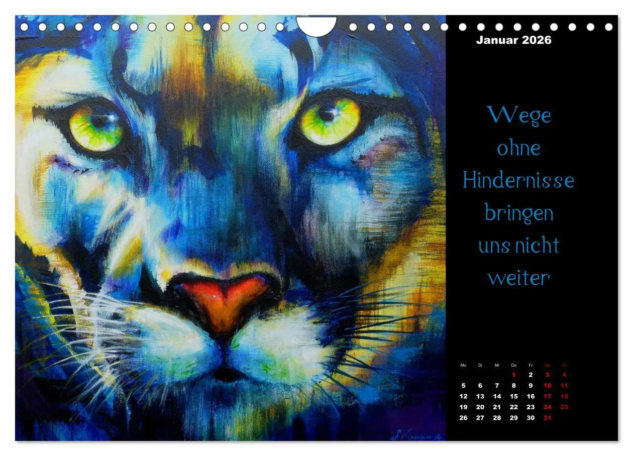 Bild: 9783457760383 | Die Botschaft der Krafttiere (Wandkalender 2026 DIN A4 quer),...