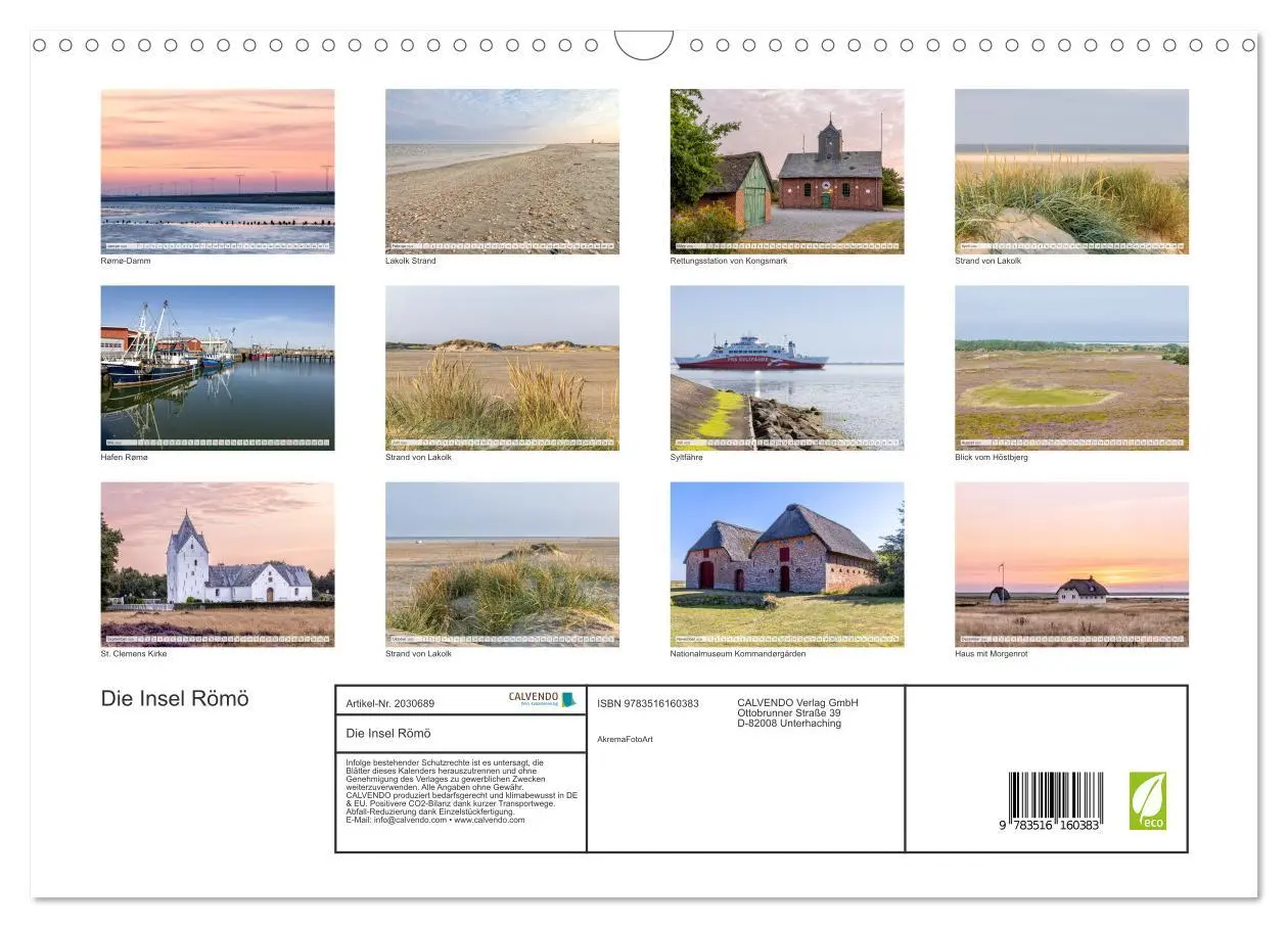 Bild: 9783516160383 | Die Insel Römö (Wandkalender 2026 DIN A3 quer), CALVENDO...