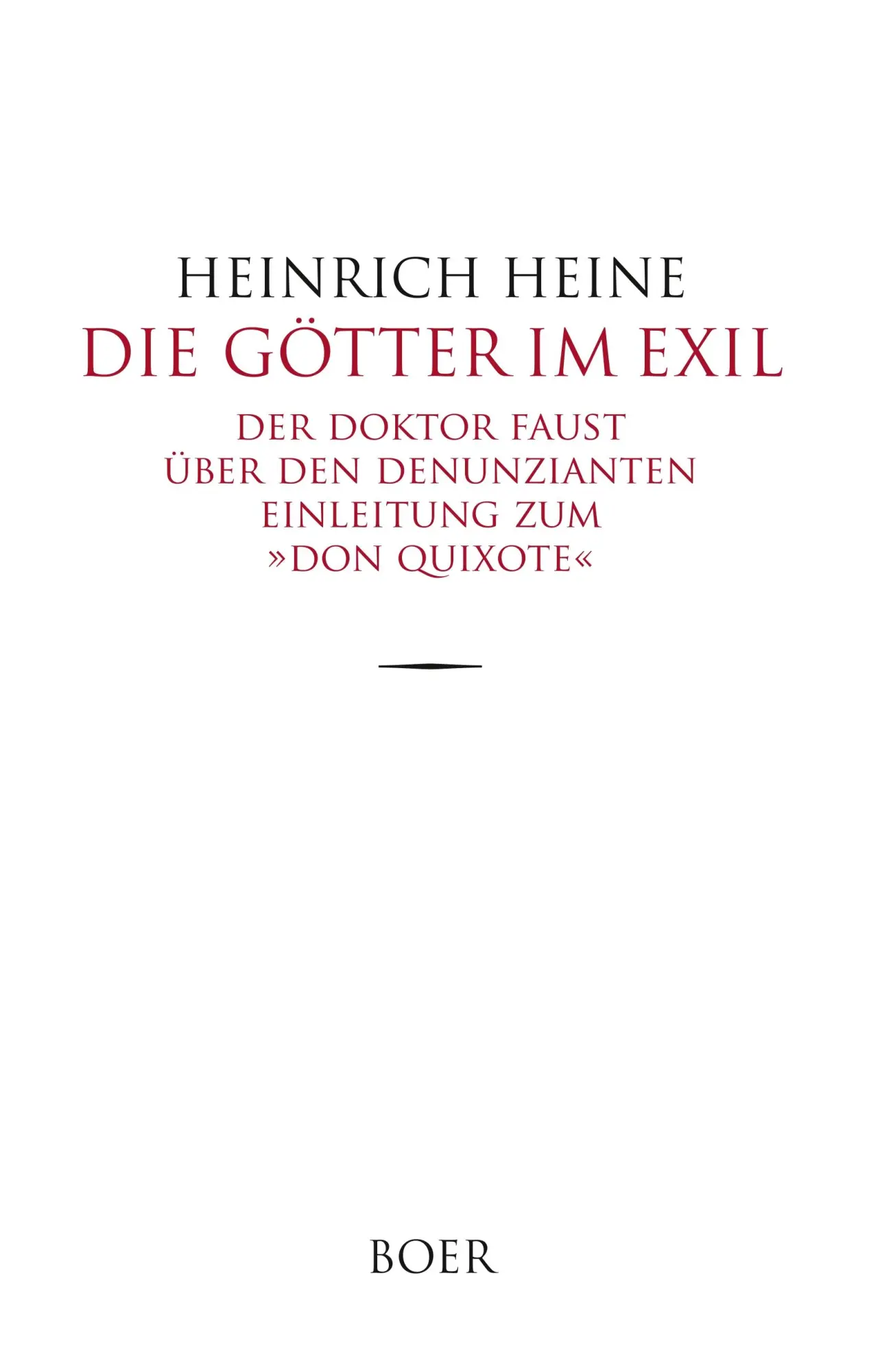 Cover: 9783966620383 | Die Götter im Exil | und andere Schriften | Heinrich Heine | Buch
