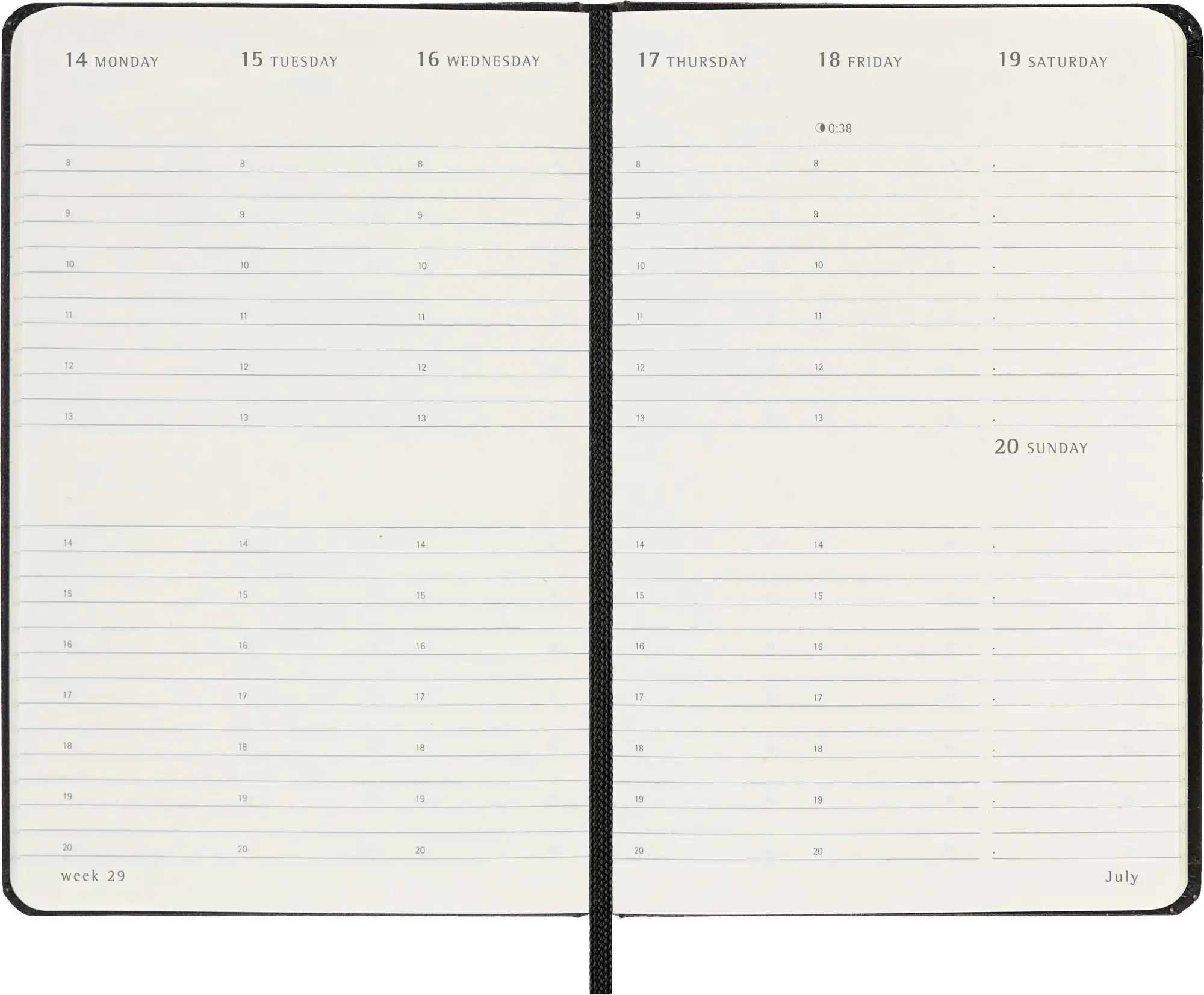 Bild: 8056999270483 | Moleskine Classic 12 Month 2025 Weekly Vertical Planner, Hard...