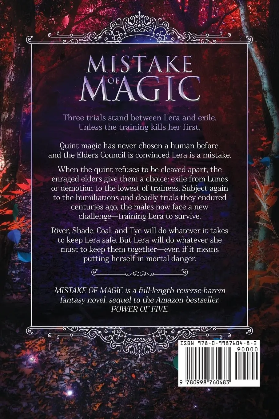 Rückseite: 9780998760483 | Mistake of Magic | Reverse Harem Fantasy | Alex Lidell | Taschenbuch