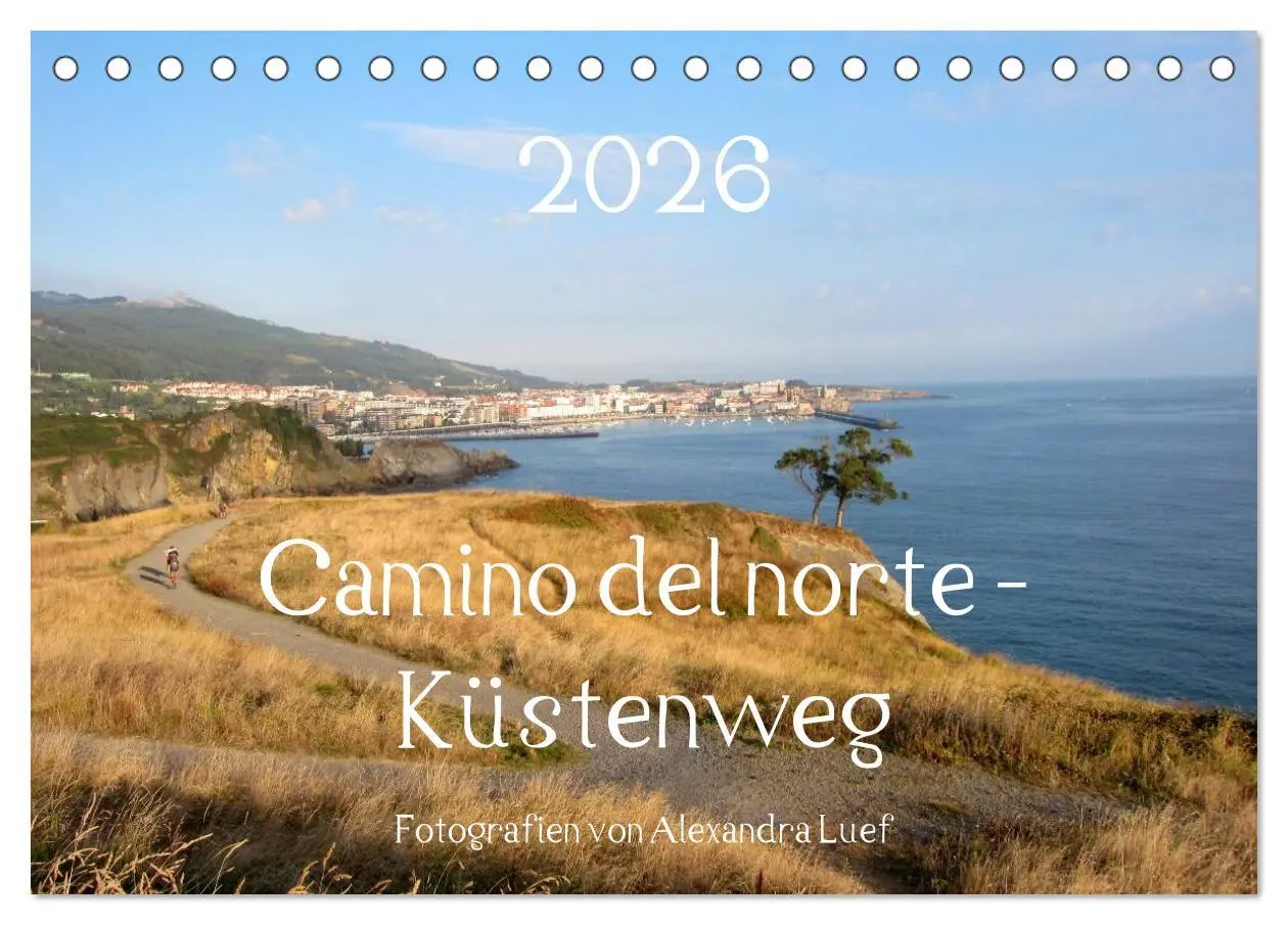 Cover: 9783516080483 | Camino del norte - Küstenweg (Tischkalender 2026 DIN A5 quer),...