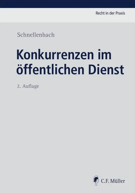 Cover: 9783811480483 | Konkurrenzen im öffentlichen Dienst | Helmut Schnellenbach | Buch