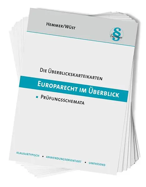 Cover: 9783968380483 | Europarecht im Überblick | Karl E. Hemmer (u. a.) | Box | 67 Karten