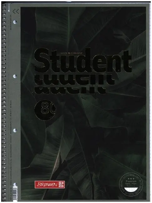 Cover: 4061947140583 | Collegeblock A4 Lin28 Jungle | 2025 | Brunnen | EAN 4061947140583