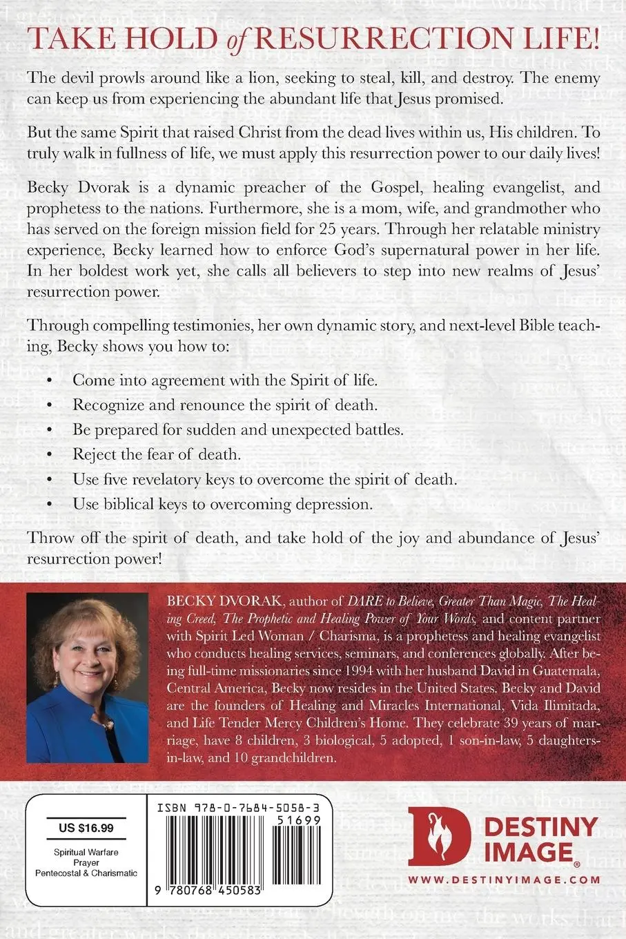 Rückseite: 9780768450583 | Conquering the Spirit of Death | Becky Dvorak | Taschenbuch | Englisch