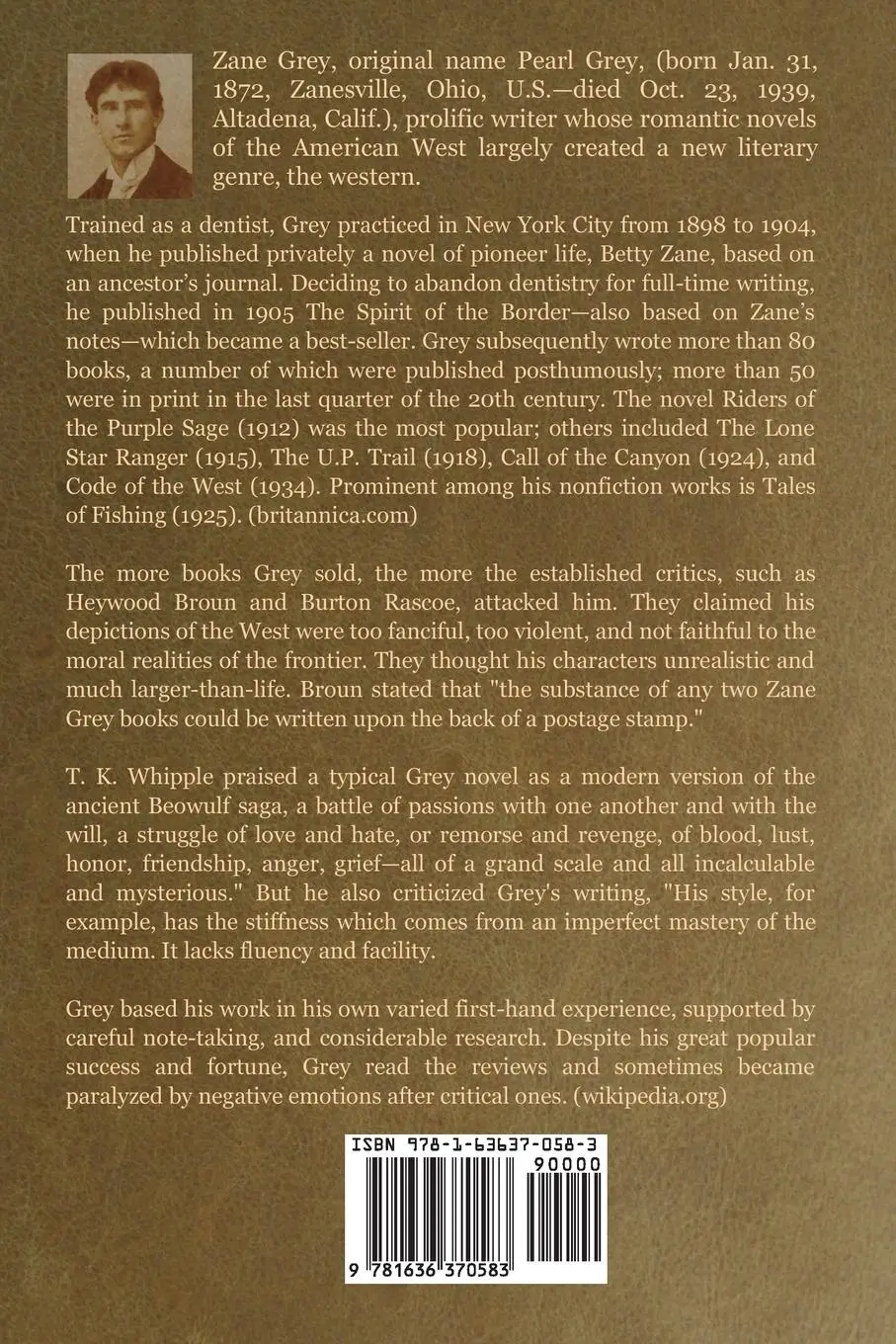 Rückseite: 9781636370583 | The Call of the Canyon | Zane Grey | Taschenbuch | Englisch | 2020