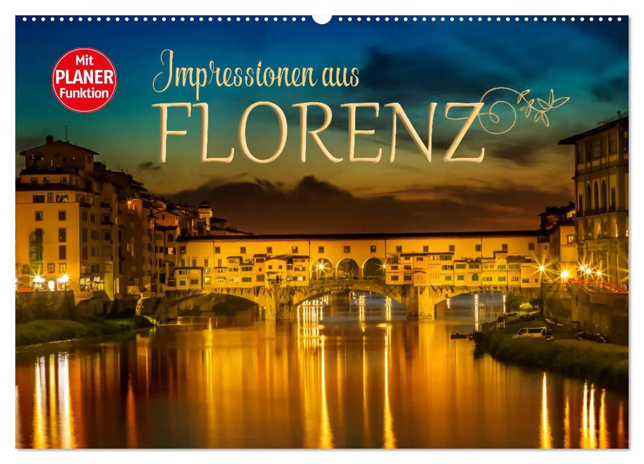 Cover: 9783457810583 | Impressionen aus FLORENZ (Wandkalender 2026 DIN A2 quer), CALVENDO...